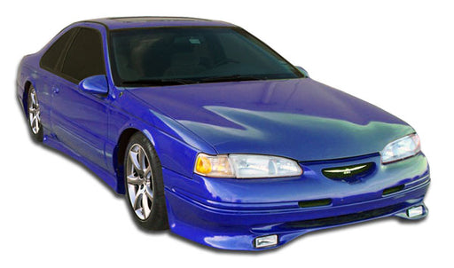 1996-1997 Ford Thunderbird Mercury Cougar Duraflex Racer Body Kit - 4 Piece - Includes Racer Front Lip Under Spoiler Air Dam (104375) Racer Rear Lip Under Spoiler Air Dam (104377) Racer Side Skirts Rocker Panels (104376)