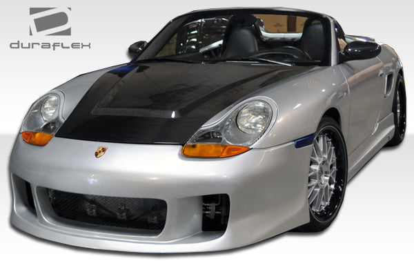 1997-2004 Porsche Boxster 986 Duraflex Turbo Look Body Kit - 4 Piece - Includes Turbo Look Front Bumper Cover (107075) Maston Side Skirts Rocker Panels (104993) Maston Rear Bumper Cover (104994)
