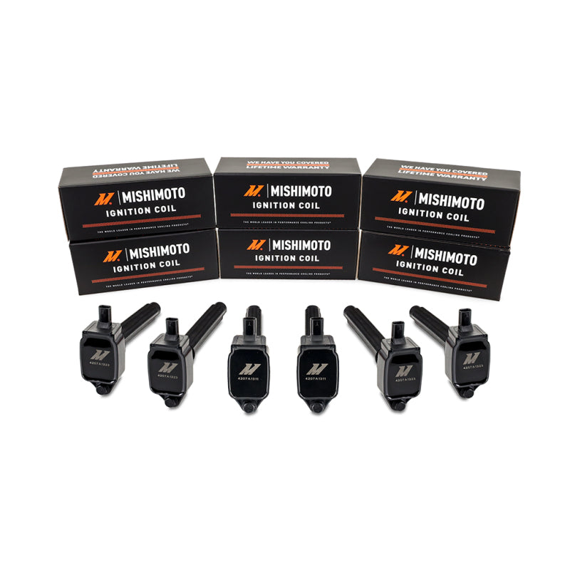 Jeu de bobines d'allumage six cylindres 3.6L Mishimoto pour Jeep Wrangler 12-18