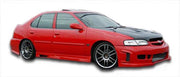 1998-2001 Nissan Altima Duraflex Spyder Body Kit - 4 Piece - Includes Spyder Front Bumper Cover (102018) Spyder Rear Bumper Cover (102019 Spyder Side Skirts Rocker Panels (102020)