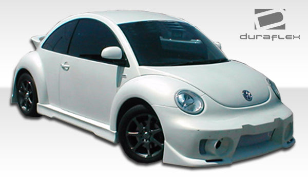1998-2005 Volkswagen Beetle Duraflex Evo 5 Body Kit - 4 Piece - Includes Evo 5 Front Bumper Cover (102176) Evo 5 Side Skirts Rocker Panels (105659) Evo 5 Rear Bumper Cover (105660)