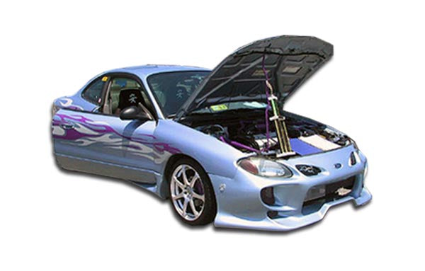 1998-2003 Ford Escort ZX2 Duraflex Vader Body Kit - 4 Piece - Includes Vader Front Bumper Cover (101949) Bomber Rear Bumper Cover (101952) Vader Side Skirts Rocker Panels (101950)