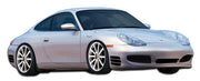 1997-2004 Porsche Boxster 986 Duraflex Turbo Look Body Kit - 4 Piece - Includes Turbo Look Front Bumper Cover (107075) Maston Side Skirts Rocker Panels (104993) Maston Rear Bumper Cover (104994)