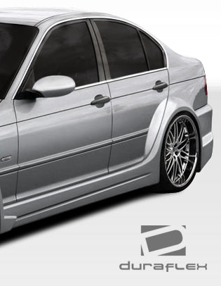 1999-2005 BMW 3 Series E46 4DR Duraflex I-Design Wide Body Rear Fender Flares - 2 Piece