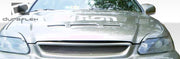 1999-2000 Honda Civic Duraflex Predator Hood - 1 Piece