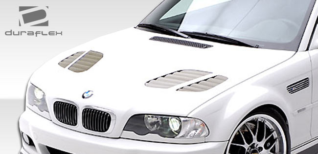  2001-2006 BMW M3 E46 E46 2DR Duraflex GTR Look Hood - 1 Piece
