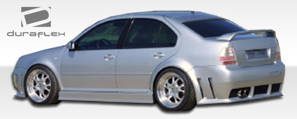 1999-2004 Volkswagen Jetta Duraflex Piranha Body Kit - 4 Piece - Includes Piranha Front Bumper Cover (102194) Piranha Rear Bumper Cover (102195) Piranha Side Skirts Rocker Panels (102196)
