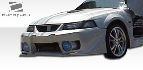 1999-2004 Ford Mustang Duraflex Evo 5 Body Kit - 4 Piece - Includes Evo 5 Front Bumper Cover (103276) Bomber Side Skirts Rocker Panels (103275) Bomber Rear Bumper Cover (103274)