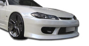 1989-1994 Nissan 240SX S13 Duraflex Silvia S15 Conversion V-Speed Kit - 4 Piece - Includes V-Speed Front Bumper Cover (103562) S15 OEM Fiberglass Hood (100889) S15 OEM Fenders (100879)