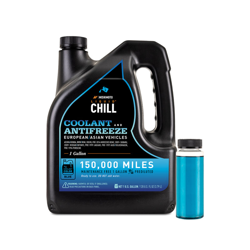 Mishimoto Liquid Chill EG Liquide de refroidissement, véhicules européens/asiatiques, bleu
