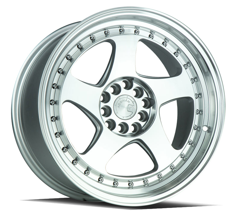 Aodhan AH01 17x9 5x100/114.3 +25 73.1 Silver w/Machined Face