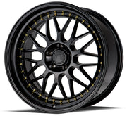 Aodhan AH02 Gloss Black ( Gold Rivet)