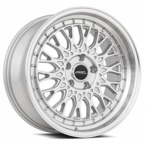 Vors AR1 17x8.5 5x114.3 Silver Machine Face Lip Chrome Rivet