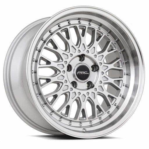 Vors AR1 18x9.5 5x112 (Custom Drill) Silver Machine Face Lip Chrome Rivet