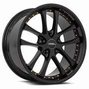 Vors AR5 18x8.5 5x120 (Custom Drill) All Black Gold Rivet