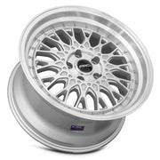 Vors AR1 18x9.5 5x110 (Custom Drill) Silver Machine Face Lip Chrome Rivet
