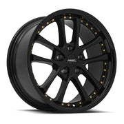 Vors AR5 17x8 5x110 (Custom Drill) All Black Gold Rivet