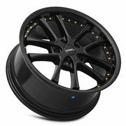 Vors AR5 17x8 5x108 (Custom Drill) All Black Gold Rivet