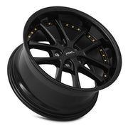 Vors AR5 17x9 5x115 (Custom Drill) All Black Gold Rivet