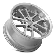 Vors AR5 17x9 5x114.3 Silver Machine Face Lip Chrome Rivet