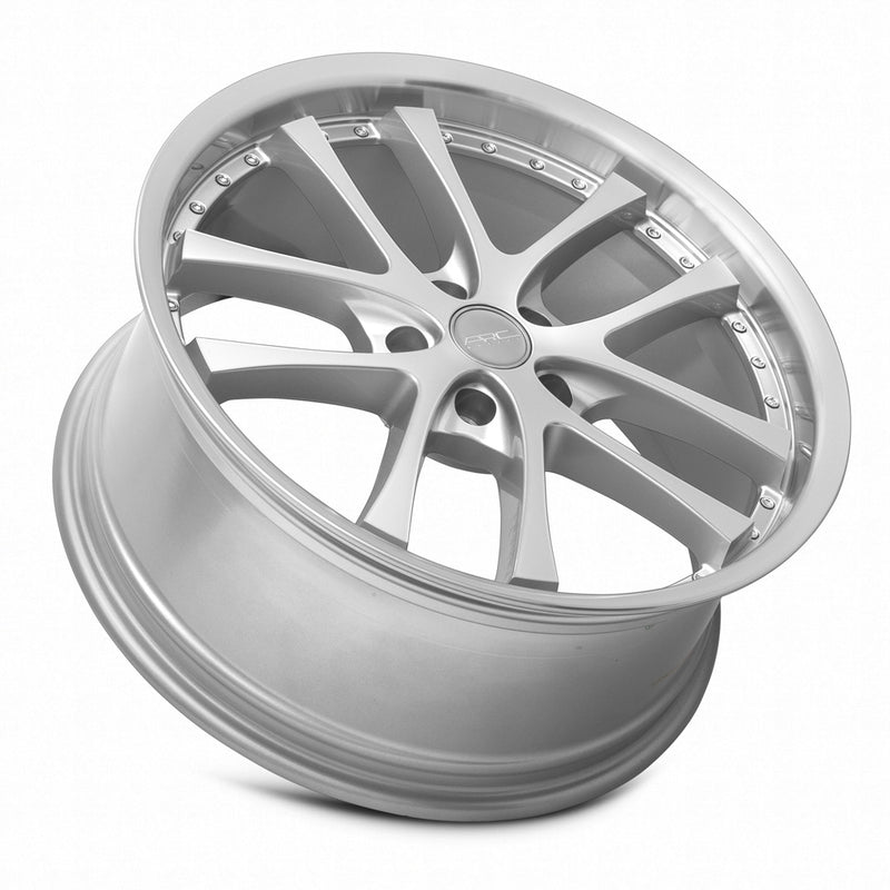 Vors AR5 19x8.5 5x114.3 Silver Machine Face Lip Chrome Rivet