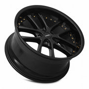 Vors AR5 19x9.5 5x114.3 All Black Gold Rivet