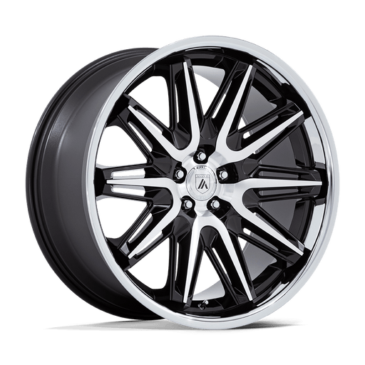 Asanti Black AB047 IMPERATOR GLOSS BLACK MACHINED WITH SS LIP