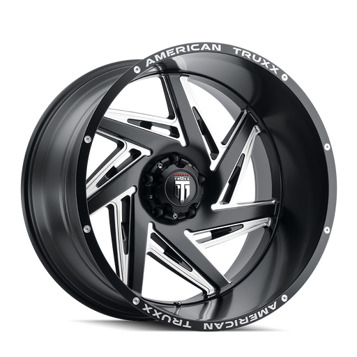 AMERICAN TRUXX SPIRAL Satin Black Milled