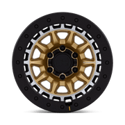 Black Rhino BR016 TUSK Matte Gold Machined Ring W/ Black Rock Guard