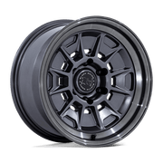 Black Rhino BR021 MONDO Matte Gunmetal W/ Gloss Gray Lip