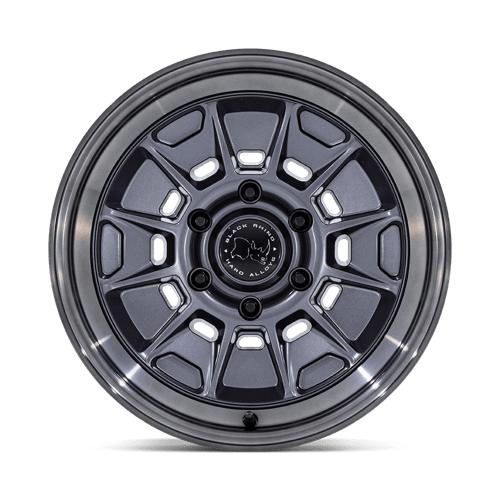 Black Rhino BR021 MONDO Matte Gunmetal W/ Gloss Gray Lip