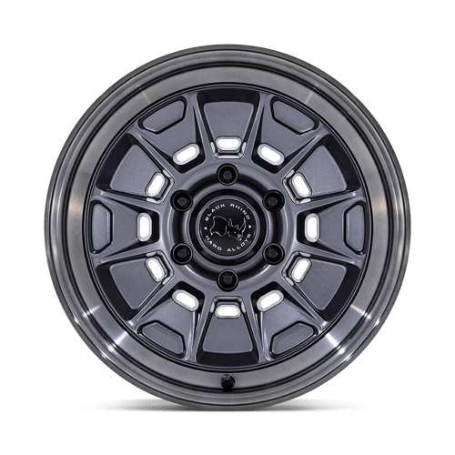 Black Rhino BR021 MONDO Matte Gunmetal W/ Gloss Gray Lip