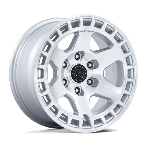 Black Rhino BR022 BAHARI Gloss Silver W/ Machined Face