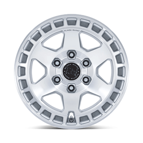 Black Rhino BR022 BAHARI Gloss Silver W/ Machined Face
