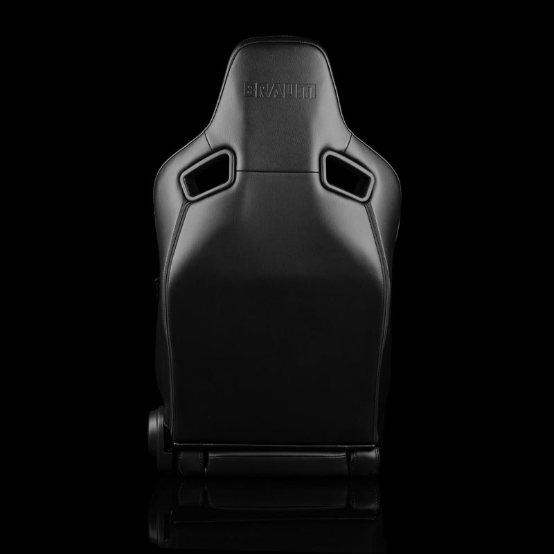 Elite V2 Series Sport Seats - Black PU / Black S374 - Low Base Version