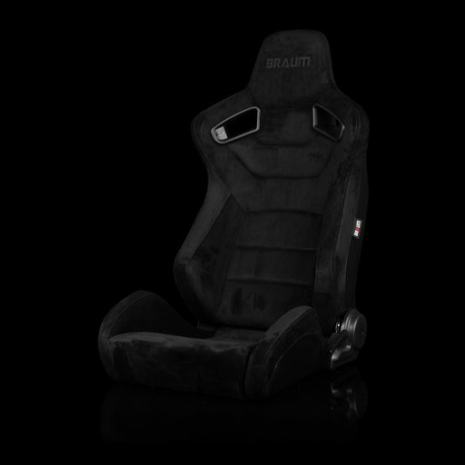 Elite Series Sport Seats - Black Suede (Grey Stitching)