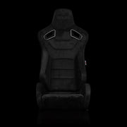 Elite Series Sport Seats - Black Suede (Grey Stitching)