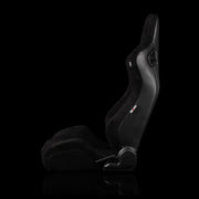 Elite Series Sport Seats - Black Suede (Grey Stitching)