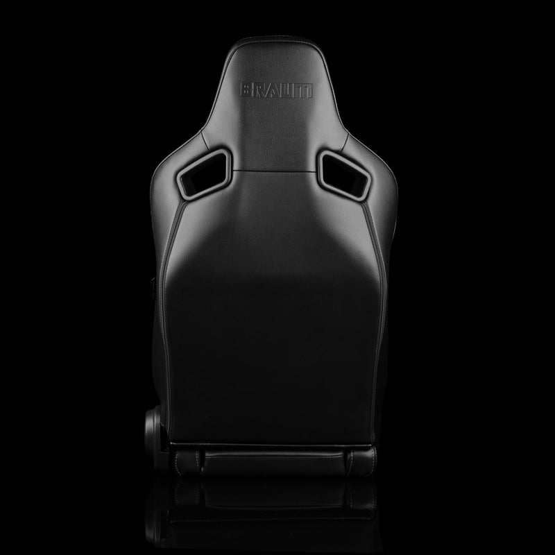 Elite V2 Series Sport Seats - Black Honeycomb Suede (Grey Stitching)