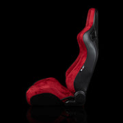 Elite Series Sport Seats - Red Suede | White Stitching