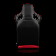 Elite Series Sport Seats - Red Suede | White Stitching
