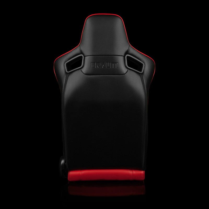 Elite Series Sport Seats - Red Suede | White Stitching
