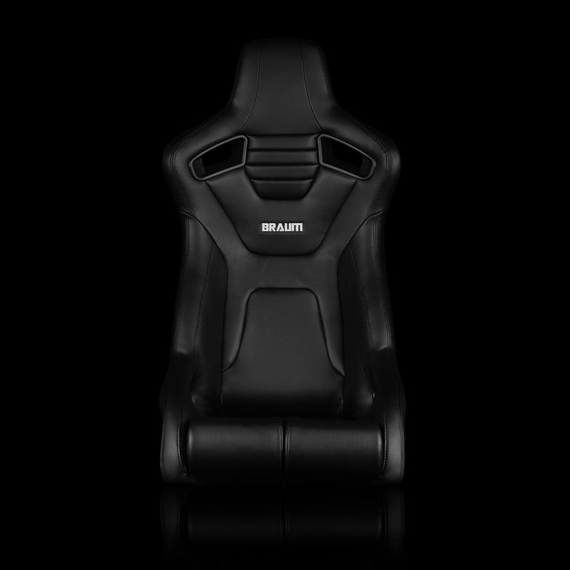 Elite-R Series Fixed Back Bucket Seat - Black PU / Black Stitching