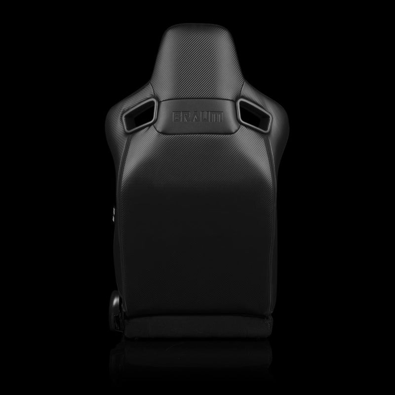 Elite-S Series Sport Seats - Black & Red Houndstooth (Red Stitching)