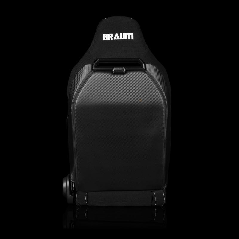 Viper X Series Sport Seats - Black Jacquard / White Piping