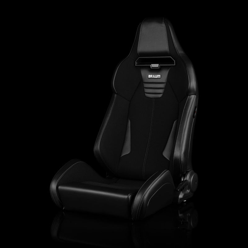 Viper X Series Sport Seats - Black PU / Black S374 / Grey Stitching