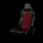 Viper X Series Sport Seats - Black / Red Houndstooth