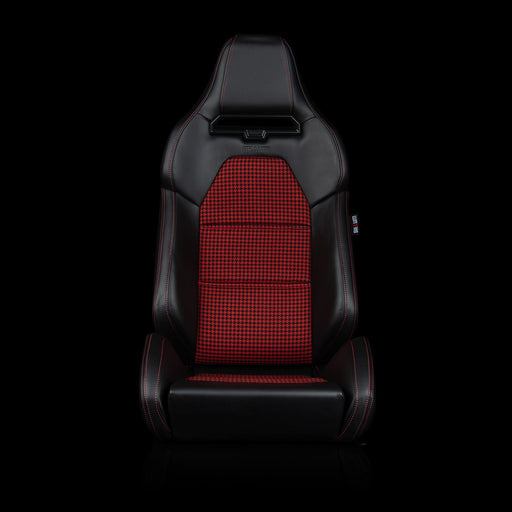 Viper X Series Sport Seats - Black / Red Houndstooth