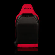 Viper X Series Sport Seats - Red Jacquard / Black Piping