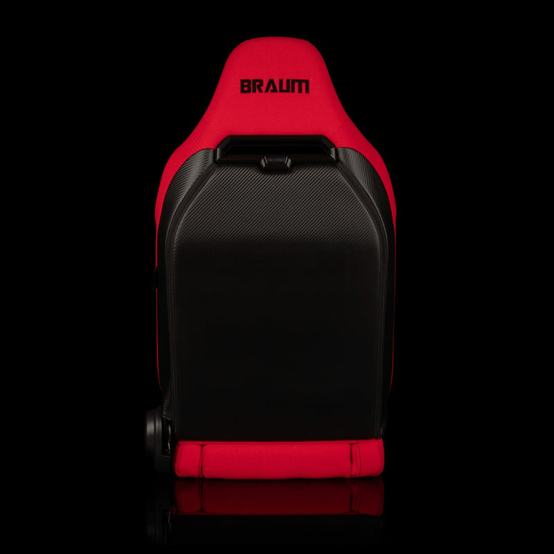 Viper X Series Sport Seats - Red Jacquard / Black Piping